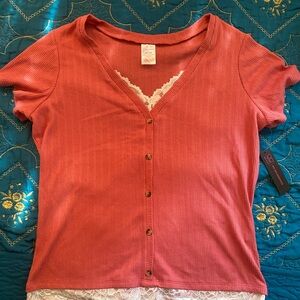 No Boundaries Pink shirt